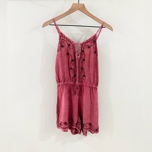Beach By Exist Boho Romper Purple Size Medium
